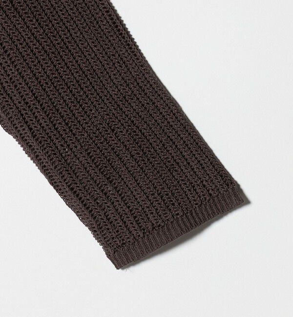 UNITED ARROWS green label relaxing「メッシュ リボン Vネック カーディガン」|カーディガン|