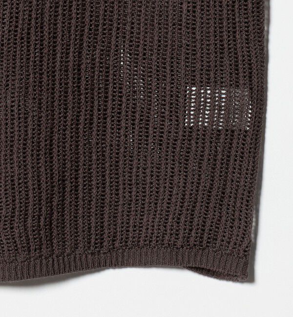 UNITED ARROWS green label relaxing「メッシュ リボン Vネック カーディガン」|カーディガン|