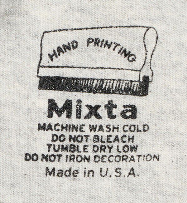 UNITED ARROWS green label relaxing「【別注】＜MIXTA＞ショートスリーブ プリント Tシャツ ミディアムグレー」|Tシャツ・カットソー|