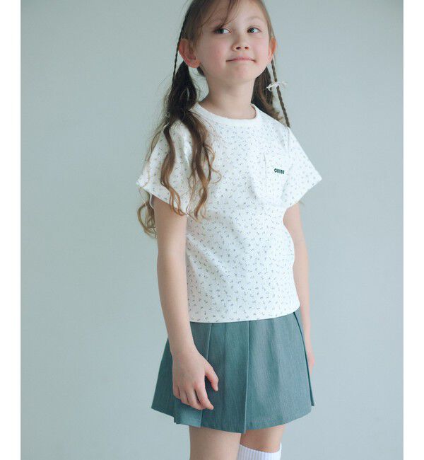 UNITED ARROWS green label relaxing「【COOL CHIC GIRLS STYLE】小花柄 Tシャツ / キッズ  120cm-160cm」|Tシャツ・カットソー|OFF WHITE