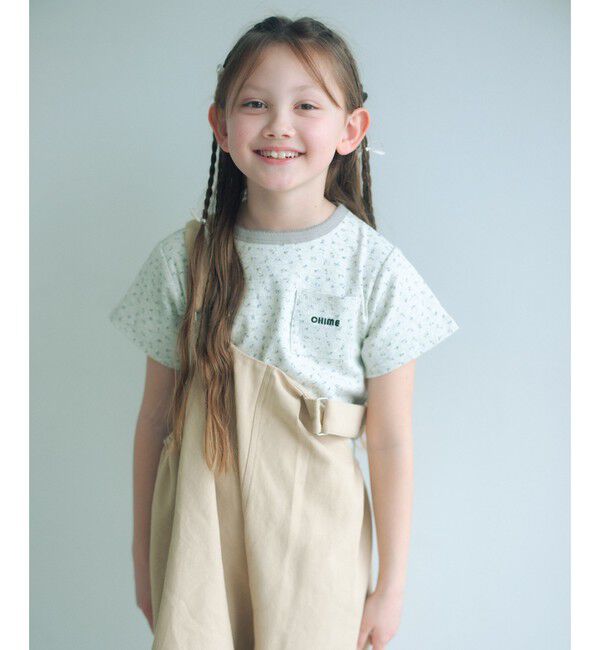 UNITED ARROWS green label relaxing「【COOL CHIC GIRLS STYLE】小花柄 Tシャツ / キッズ  120cm-160cm」|Tシャツ・カットソー|