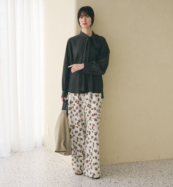 BEAUTY&YOUTH UNITED ARROWS「【WEB限定 Wardrobe DAILY MINIMAL】リボンタイブラウス -2WAY/ウォッシャブル-」|シャツ・ブラウス|