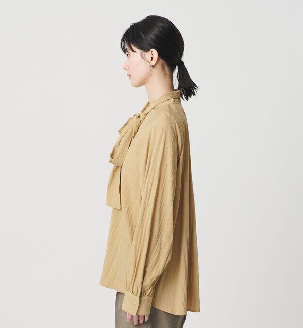 BEAUTY&YOUTH UNITED ARROWS「【WEB限定 Wardrobe DAILY MINIMAL】リボンタイブラウス -2WAY/ウォッシャブル-」|シャツ・ブラウス|