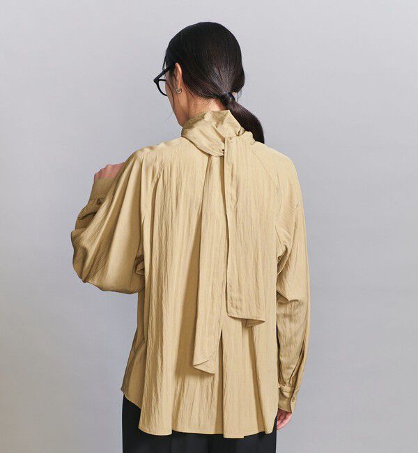 BEAUTY&YOUTH UNITED ARROWS「【WEB限定 Wardrobe DAILY MINIMAL】リボンタイブラウス -2WAY/ウォッシャブル-」|シャツ・ブラウス|