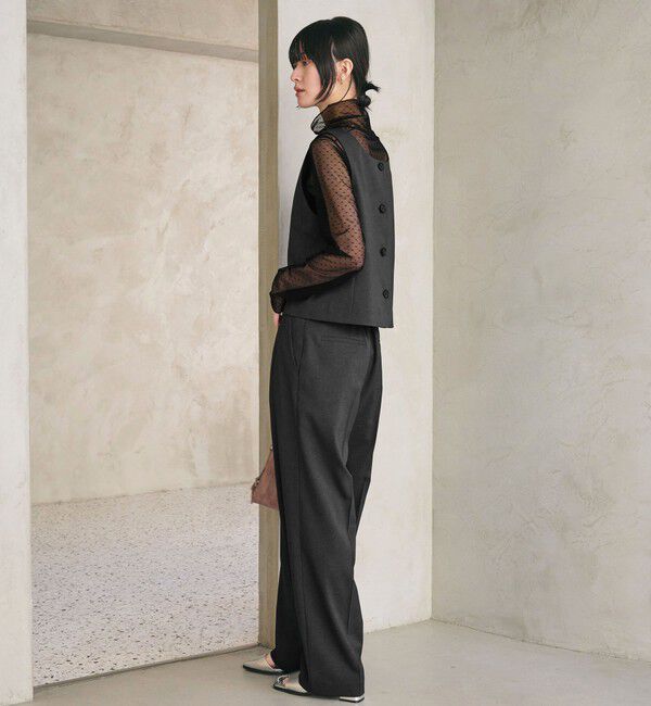 BEAUTY&YOUTH UNITED ARROWS「2タックテーパードパンツ 吸水速乾 防シワ UV」|スラックス|