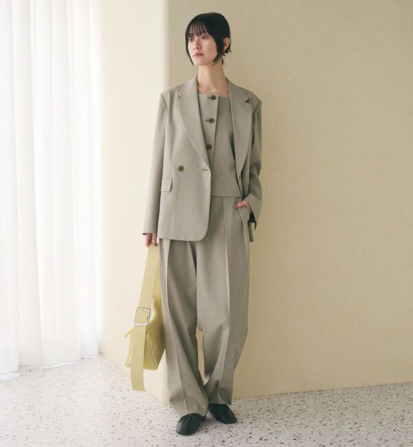 BEAUTY&YOUTH UNITED ARROWS「2タックテーパードパンツ 吸水速乾 防シワ UV」|スラックス|