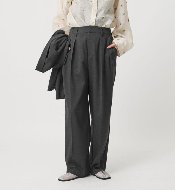 BEAUTY&YOUTH UNITED ARROWS「2タックテーパードパンツ 吸水速乾 防シワ UV」|スラックス|