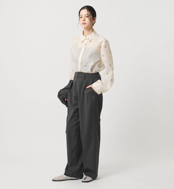 BEAUTY&YOUTH UNITED ARROWS「2タックテーパードパンツ 吸水速乾 防シワ UV」|スラックス|