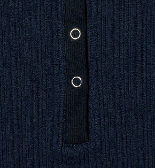 BEAUTY&YOUTH UNITED ARROWS「【WEB限定】ランダムリブ ヘンリーネック スナッププルオーバー」|Tシャツ・カットソー|