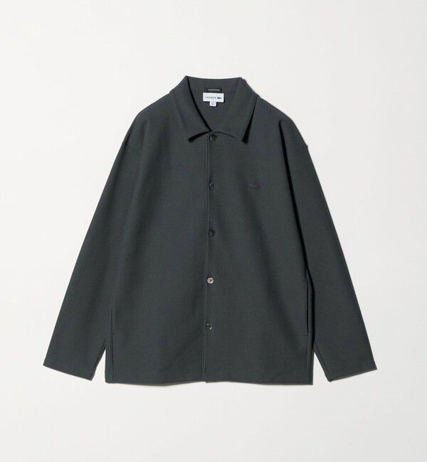 BEAUTY&YOUTH UNITED ARROWS「＜LACOSTE for BEAUTY&YOUTH＞ワントーン シャツ ジャケット」|カーディガン|DK.GRAY