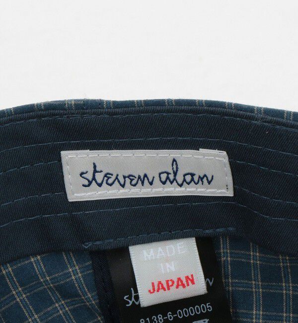 STEVEN ALAN「＜Steven Alan＞ ポプリン グラフチェック キャップ」|キャップ・キャスケット|