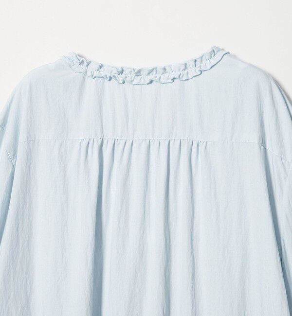 BEAUTY&YOUTH UNITED ARROWS「【WEB限定 Wardrobe DAILY MINIMAL】ラッフル Vネックブラウス ウォッシャブル」|シャツ・ブラウス|