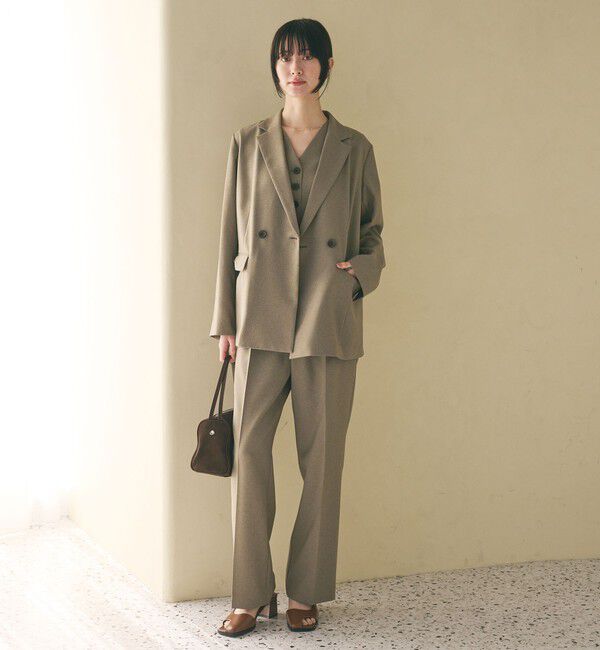 BEAUTY&YOUTH UNITED ARROWS「【WEB限定 Wardrobe DAILY MINIMAL】メランジ ダブルジャケット ウォッシャブル」|テーラードジャケット|