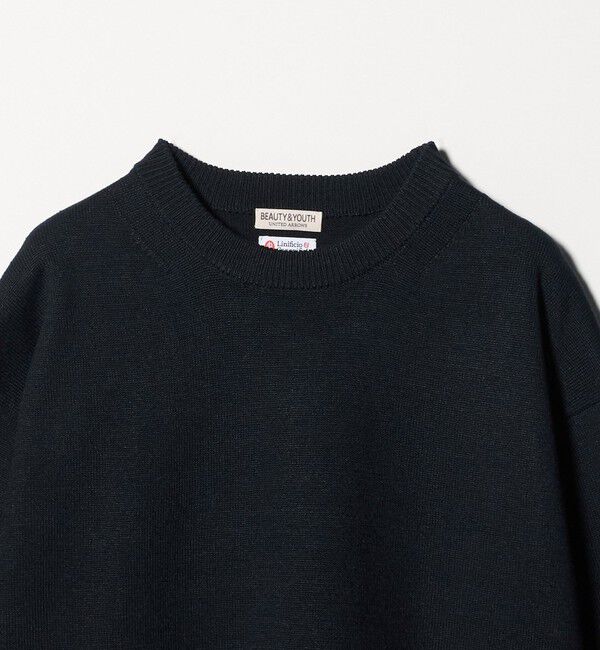 BEAUTY&YOUTH UNITED ARROWS「ハイブリッド リネン クルーネック ニット ウォッシャブル」|ニット・セーター|
