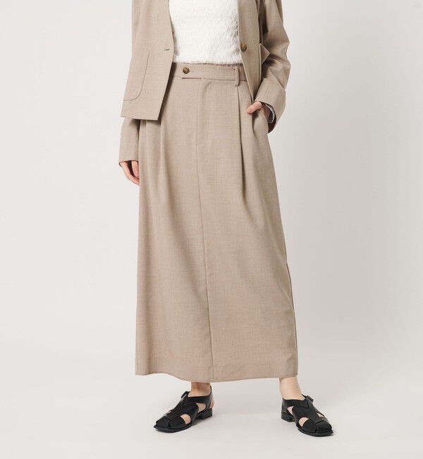 BEAUTY&YOUTH UNITED ARROWS「ポリエステルブレンド タックスカート」|スカート|