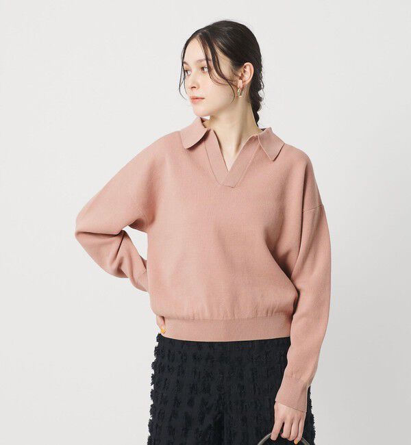 BEAUTY&YOUTH UNITED ARROWS「【WEB限定 Wardrobe DAILY MINIMAL】スキッパーニットプルオーバー ウォッシャブル」|ニット・セーター|