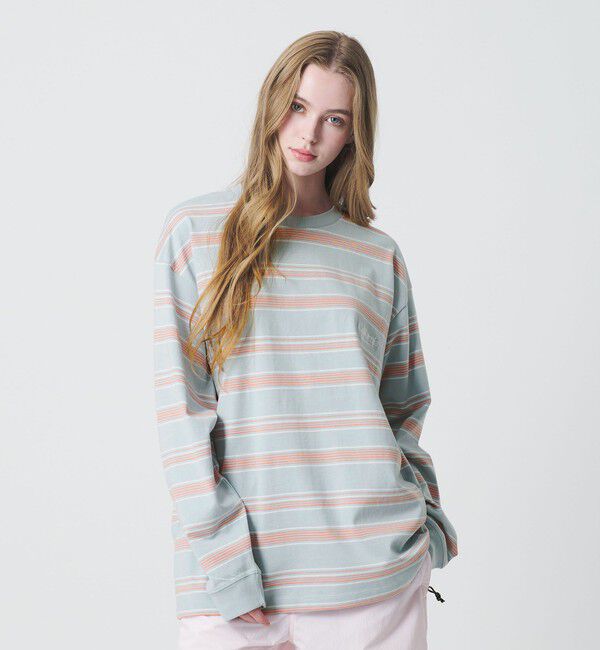 California General Store「＜CGS.＞オーガニック コットン ロングスリーブ ボーダー Tシャツ」|Tシャツ・カットソー|