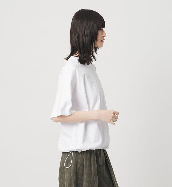 BEAUTY&YOUTH UNITED ARROWS「ヘム ドローストリング 5分袖 Tシャツ」|Tシャツ・カットソー|