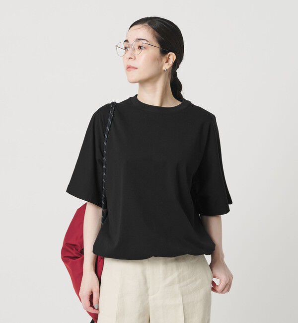 BEAUTY&YOUTH UNITED ARROWS「ヘム ドローストリング 5分袖 Tシャツ」|Tシャツ・カットソー|