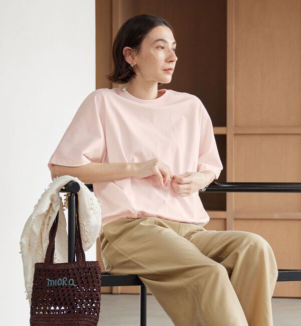 BEAUTY&YOUTH UNITED ARROWS「ヘム ドローストリング 5分袖 Tシャツ」|Tシャツ・カットソー|