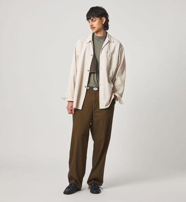 STEVEN ALAN「＜Steven Alan＞ CL クレープ オープンカラー オーバー シャツ」|シャツ・ブラウス|