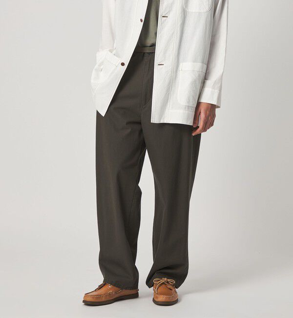 STEVEN ALAN「＜Steven Alan＞ ハイツイスト ツイル アーミー ノープリーツ トラウザーズ」|チノ|