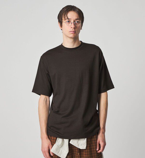 STEVEN ALAN「＜Steven Alan＞ メリノウール クルーネック ショートスリーブ Tシャツ」|Tシャツ・カットソー|