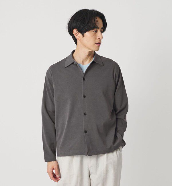 BEAUTY&YOUTH UNITED ARROWS「デオドラント ニット シャツ 抗菌防臭 ウォッシャブル」|カーディガン|