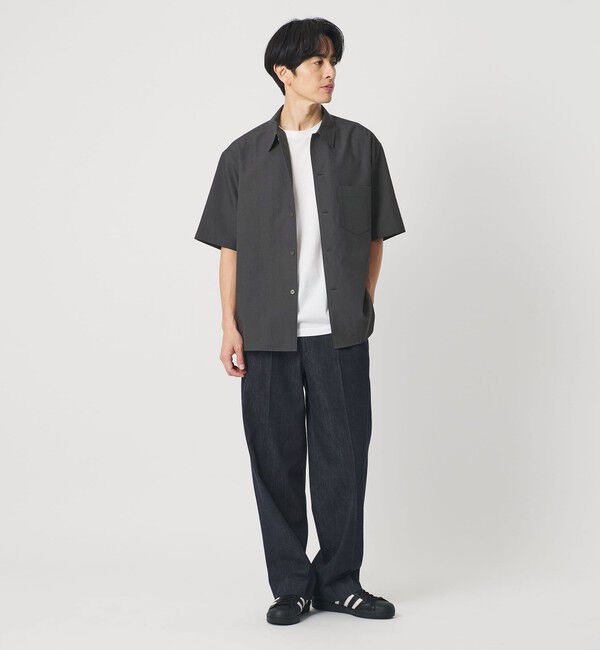 BEAUTY&YOUTH UNITED ARROWS「KOMATSU PACK キャンプカラー ショートスリーブ シャツ GRANDE型 セットアップ対応 撥水 ウォッシャブル」|シャツ・ブラウス|