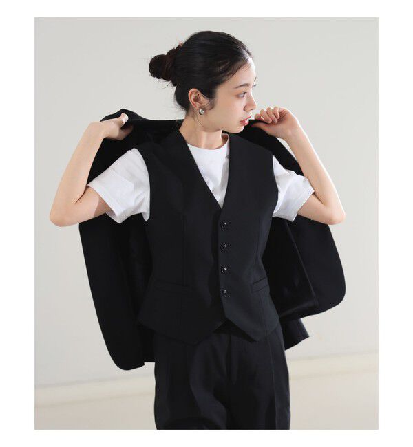 Demi-Luxe BEAMS 「AK+1 / スーパーブラック ベスト」|ダウン|