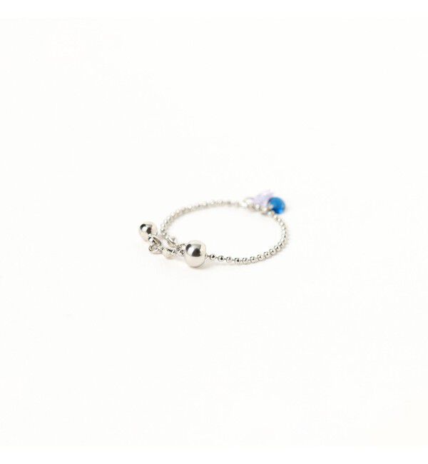 Ray BEAMS 「ダブル ストーン スライド リング」|リング|