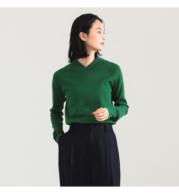 Demi-Luxe BEAMS 「AK+1 / MA-1 リブカラー プルオーバー」|ニット・セーター|