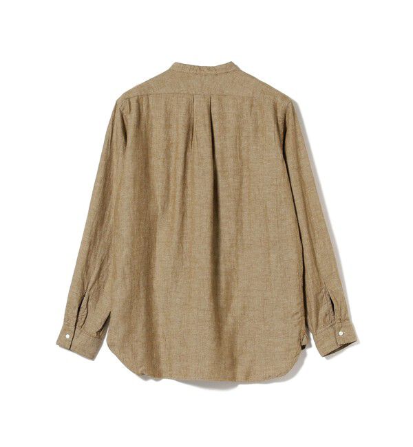 BEAMS PLUS「Band Collar Pullover Cotton Linen Herringbone」|シャツ・ブラウス|