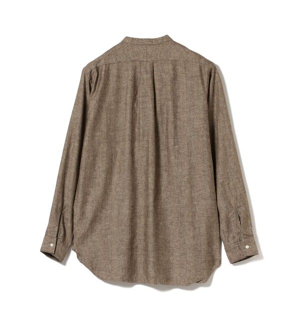 BEAMS PLUS「Band Collar Pullover Cotton Linen Herringbone」|シャツ・ブラウス|