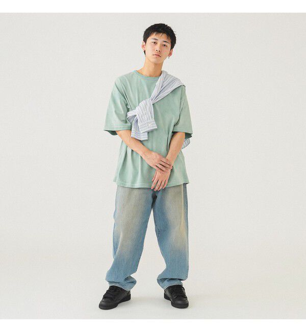 BEAMS「ルーズ フェード クルーネックTシャツ」|Tシャツ・カットソー|