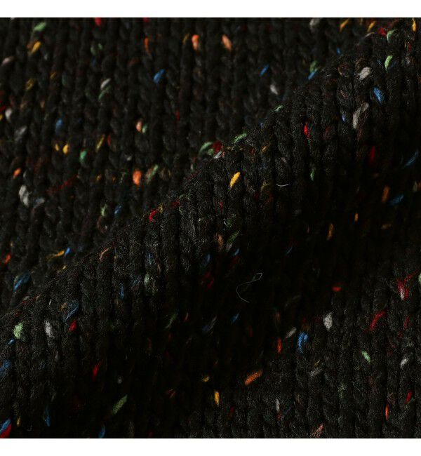 BEAMS「3ゲージ カラーネップ クルーネック ニット」|ニット・セーター|