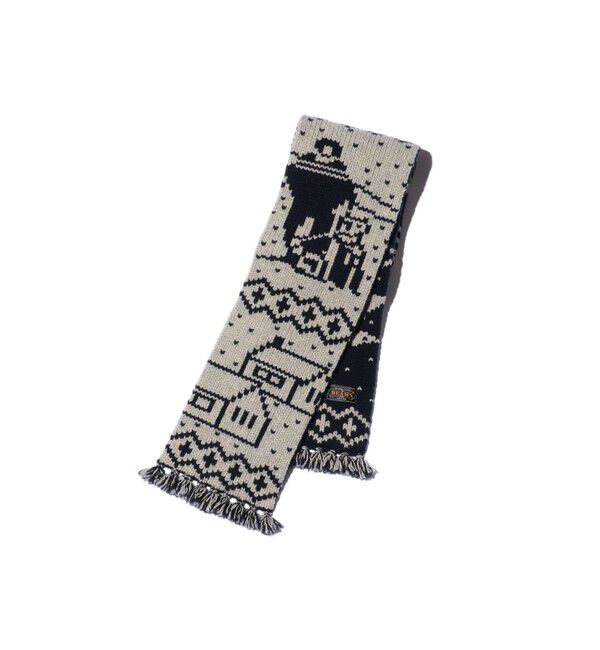 BEAMS PLUS「Muffler Jacquard Nordic Pattern」|マフラー|