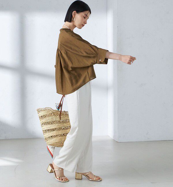 SHIPS for women「〈手洗い可能〉ツイル ドロスト パンツ」|その他|