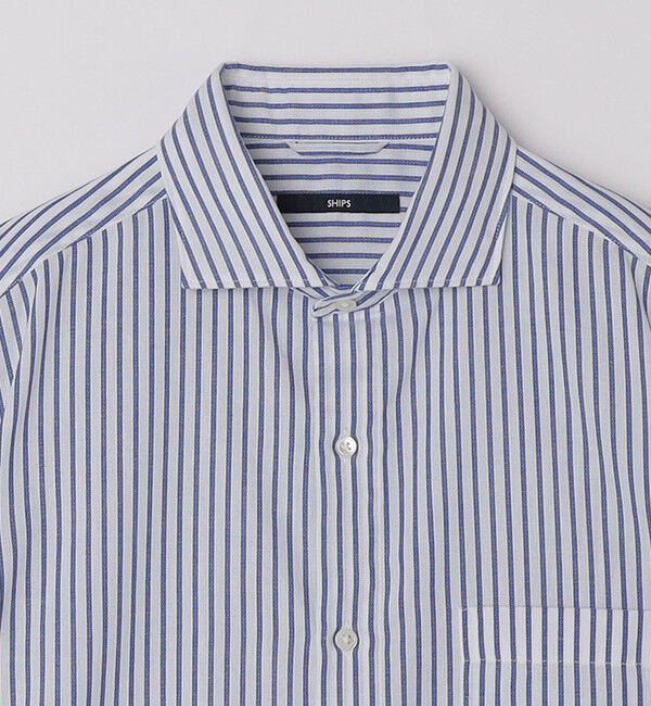 SHIPS「SHIPS: <接触冷感>アイス コットン ワイド カラミ ショートスリーブ シャツ」|シャツ・ブラウス|