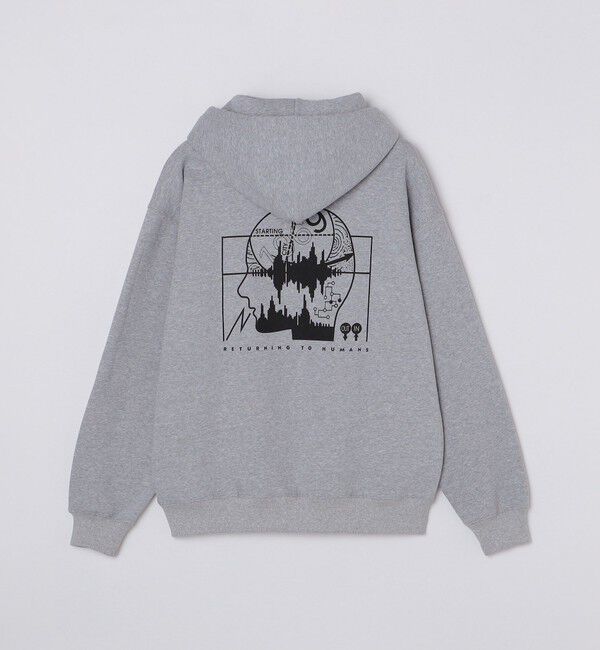 SHIPS「City Ambient Products: スプレープリント グラフィック プリント パーカー」|パーカー|