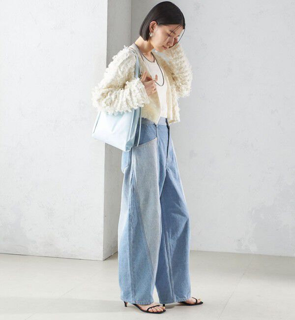 SHIPS for women「BEAURE:パーティション レザー バッグ 小」|トートバッグ|