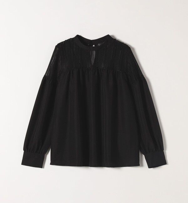 quaranciel「quaranciel:〈手洗い可能〉ラッセル レース フィブリル ブラウス」|シャツ・ブラウス|