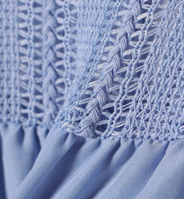 quaranciel「quaranciel:〈手洗い可能〉ラッセル レース フィブリル ブラウス」|シャツ・ブラウス|