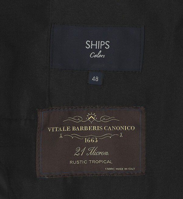 SHIPS Colors 「SHIPS Colors:CANONICO  スーツ パンツ ソリッド(セットアップ対応可能)」|スラックス|