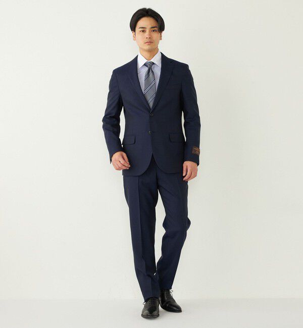 SHIPS Colors 「SHIPS Colors:CANONICO  スーツ パンツ ソリッド(セットアップ対応可能)」|スラックス|