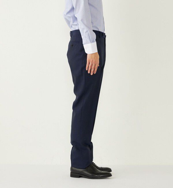 SHIPS Colors 「SHIPS Colors:CANONICO  スーツ パンツ ソリッド(セットアップ対応可能)」|スラックス|