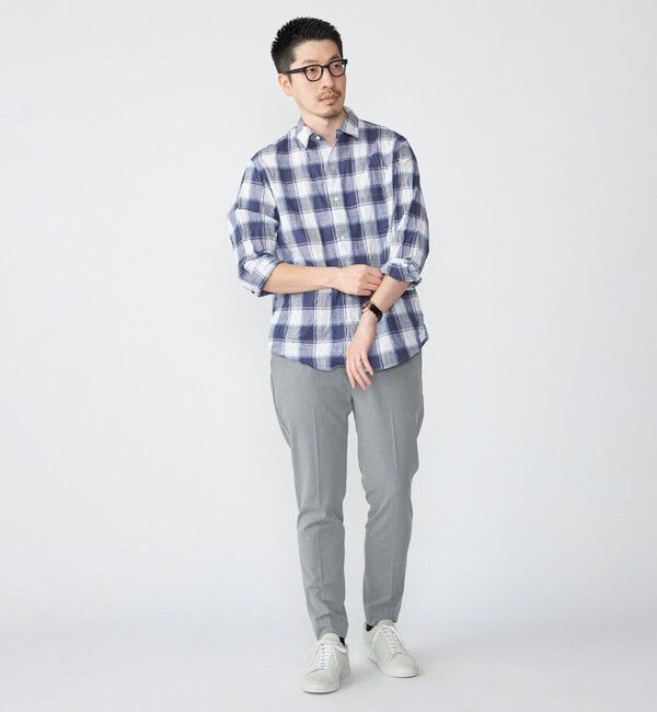 SHIPS「SHIPS: BEZ ウォッシュド チェック ロングスリーブ シャツ」|シャツ・ブラウス|