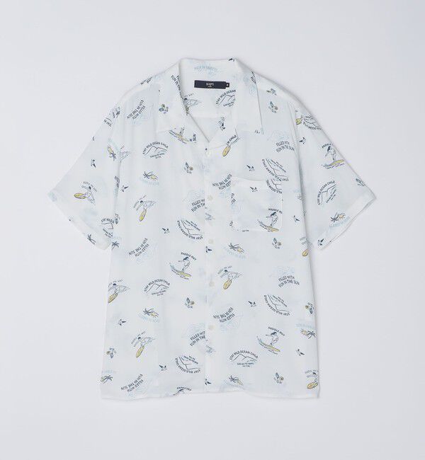 SHIPS Colors 「SHIPS Colors:〈洗濯機可能〉レーヨン プリント シャツ」|シャツ・ブラウス|