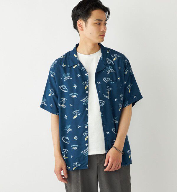 SHIPS Colors 「SHIPS Colors:〈洗濯機可能〉レーヨン プリント シャツ」|シャツ・ブラウス|