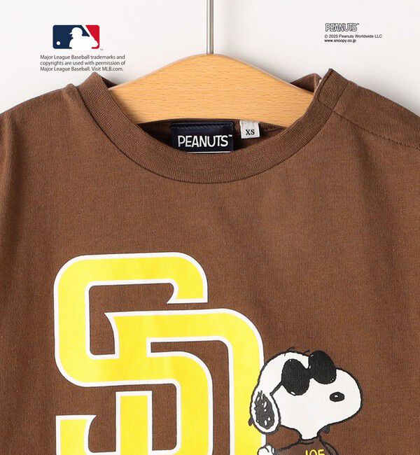 SHIPS KIDS「SHIPS KIDS:85～95cm / PEANUTS&times;MLB プリント Tシャツ」|Tシャツ・カットソー|